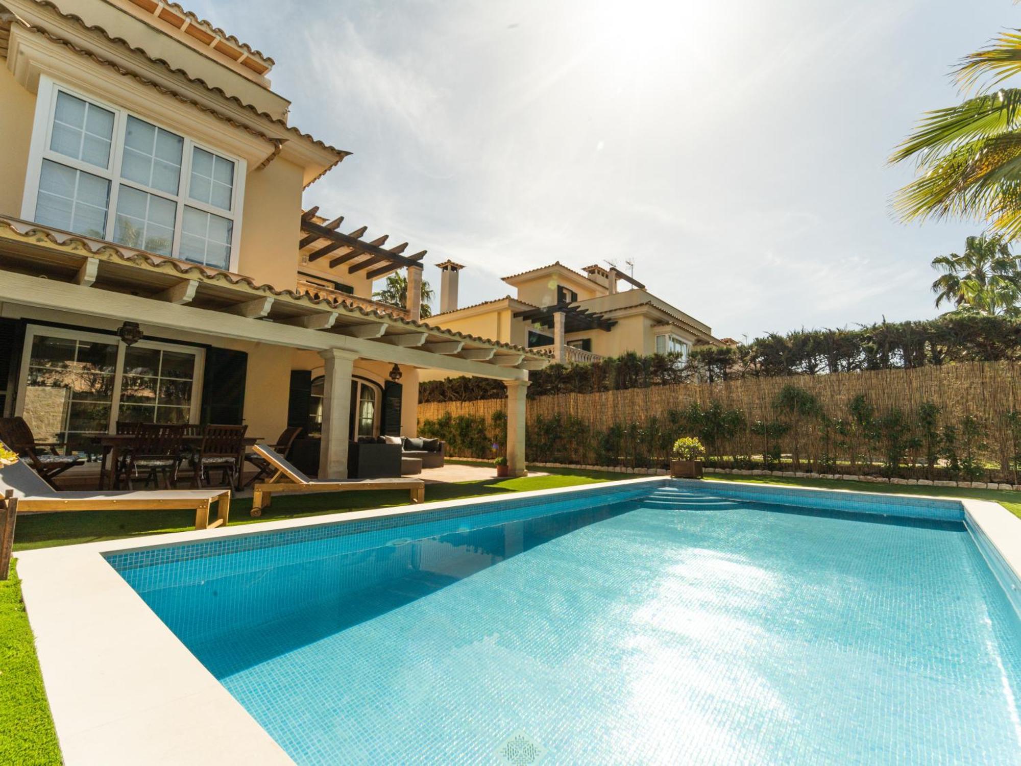 Casa Pinsa - Grosszuegiges Mediterran-Stilvolles Ferienhaus Mit Eigenem Pool In Puig De Ros Llucmajor  Dış mekan fotoğraf